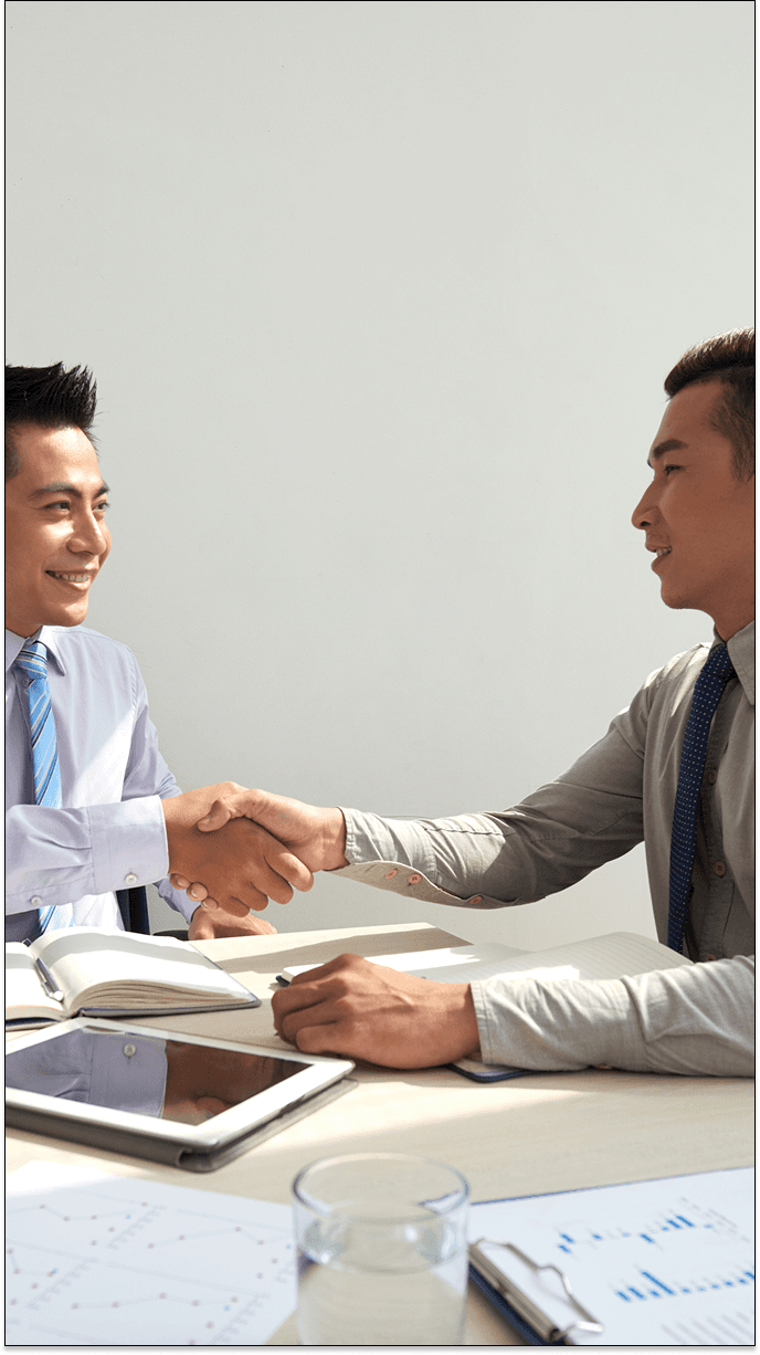 Business handshake